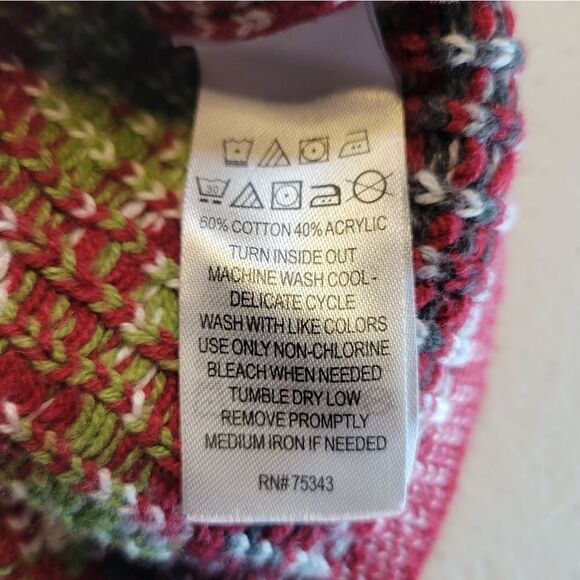 MAX Studio Baby Red Knit Dress with Ruffled shoulder 3-6mo - Picture 5 of 7